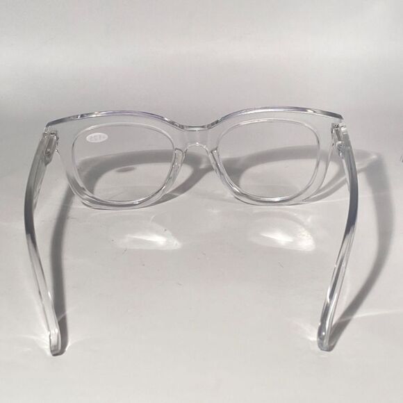 1324  Mona Reading Glasses 1.25 Readers Clear Frames NWT - Picture 5 of 9